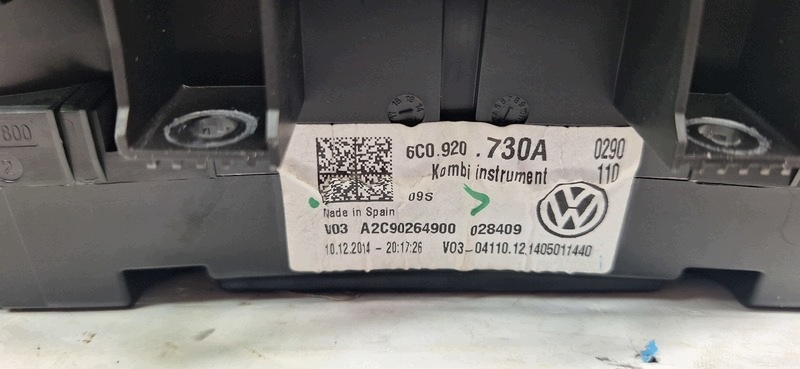 dials VW POLO 09- 6C0920730A