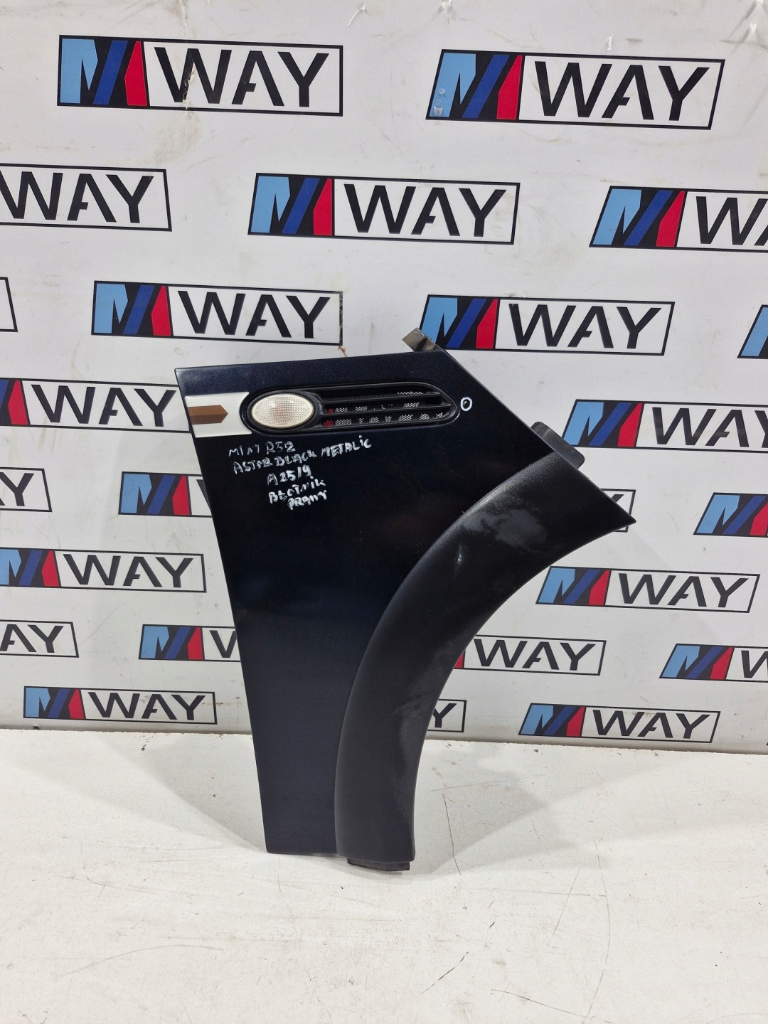 MINI COOPER R50 R52 fender right front front A25/9 ASTRO BLACK METALIC