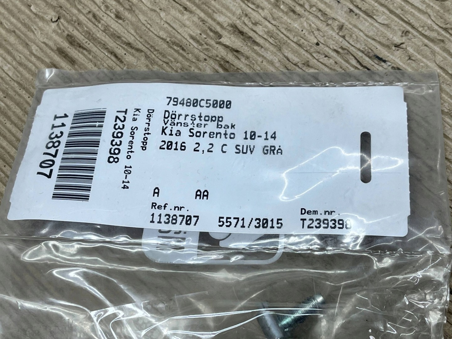 limiter door tylnych KIA Sorento 79480C5000