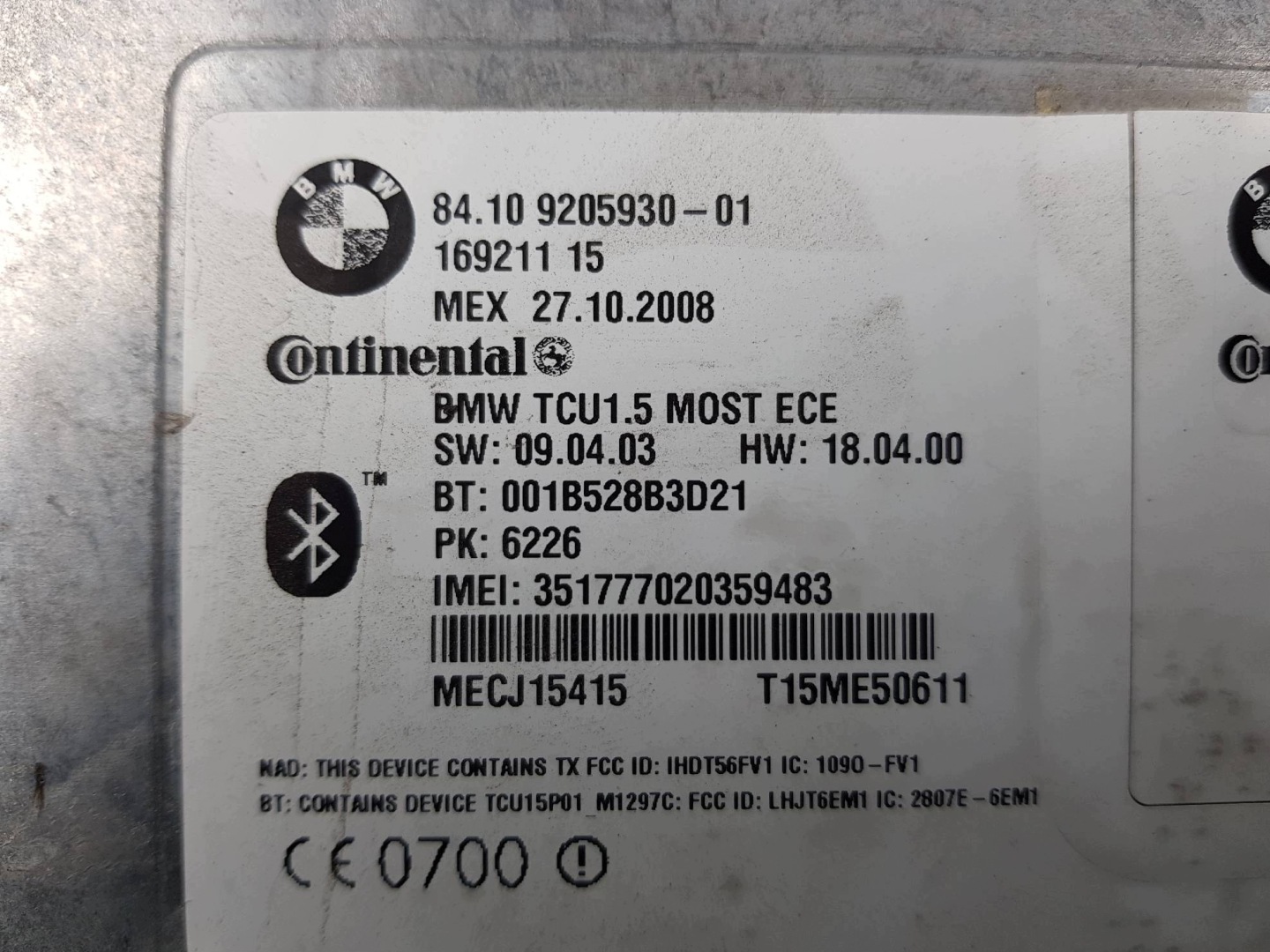 modul 9205930 BMW X6 E71