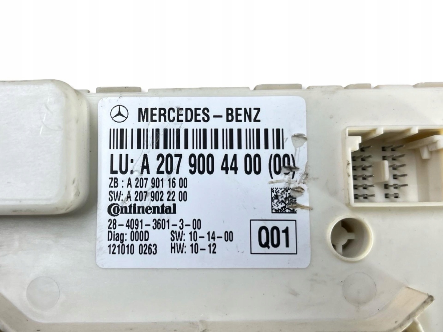 comfort control unit Mercedes-Benz E W207 C207 2012 A2079004400