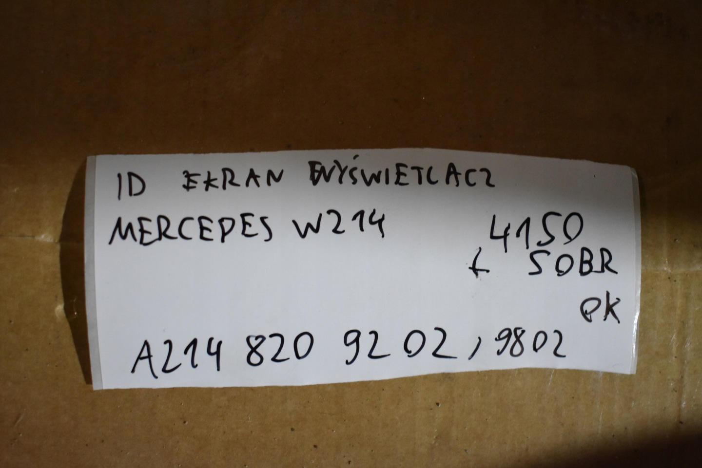 IDEALNY EKRAN display LCD MERCEDES W214 1