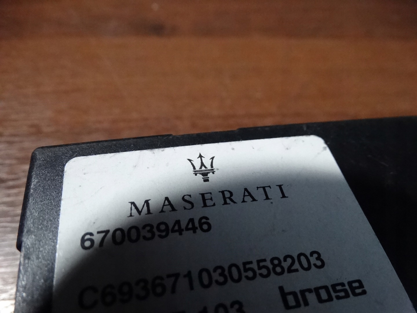 IDEALNY module control unit bonnet MASERATI LEVANTE 1 0 9