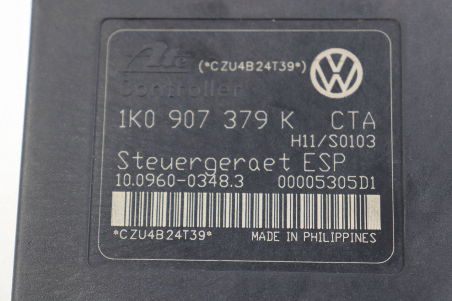 VW GOLF V AUDI A3 8P servo frein unité de commande électronique uce ABS 1K0614517H 1K0907379K
