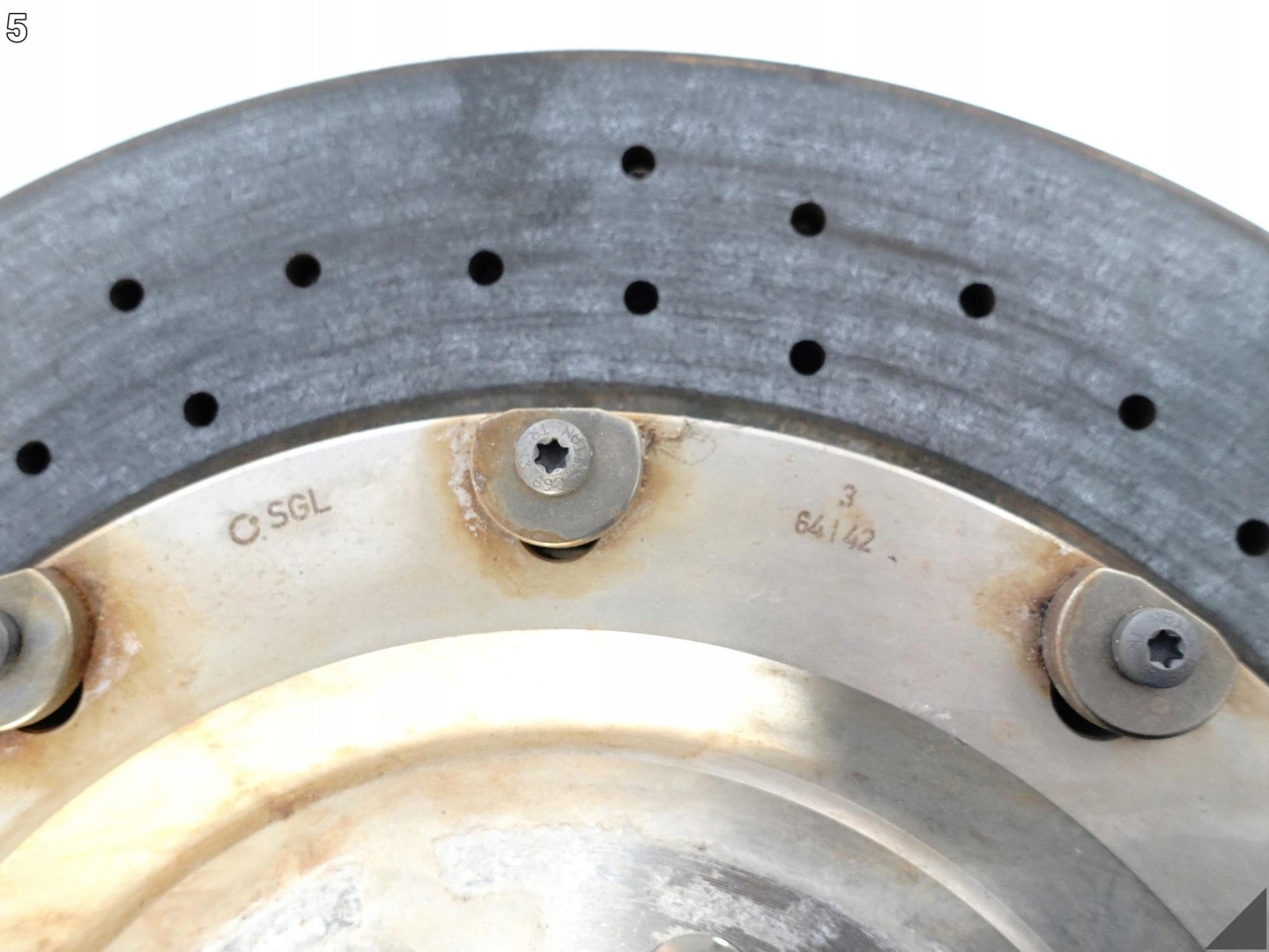 AUDI S8 plus A8 4H0 D4 15-17 disc CERAMICZNA right rear part 370x30MM 92KM