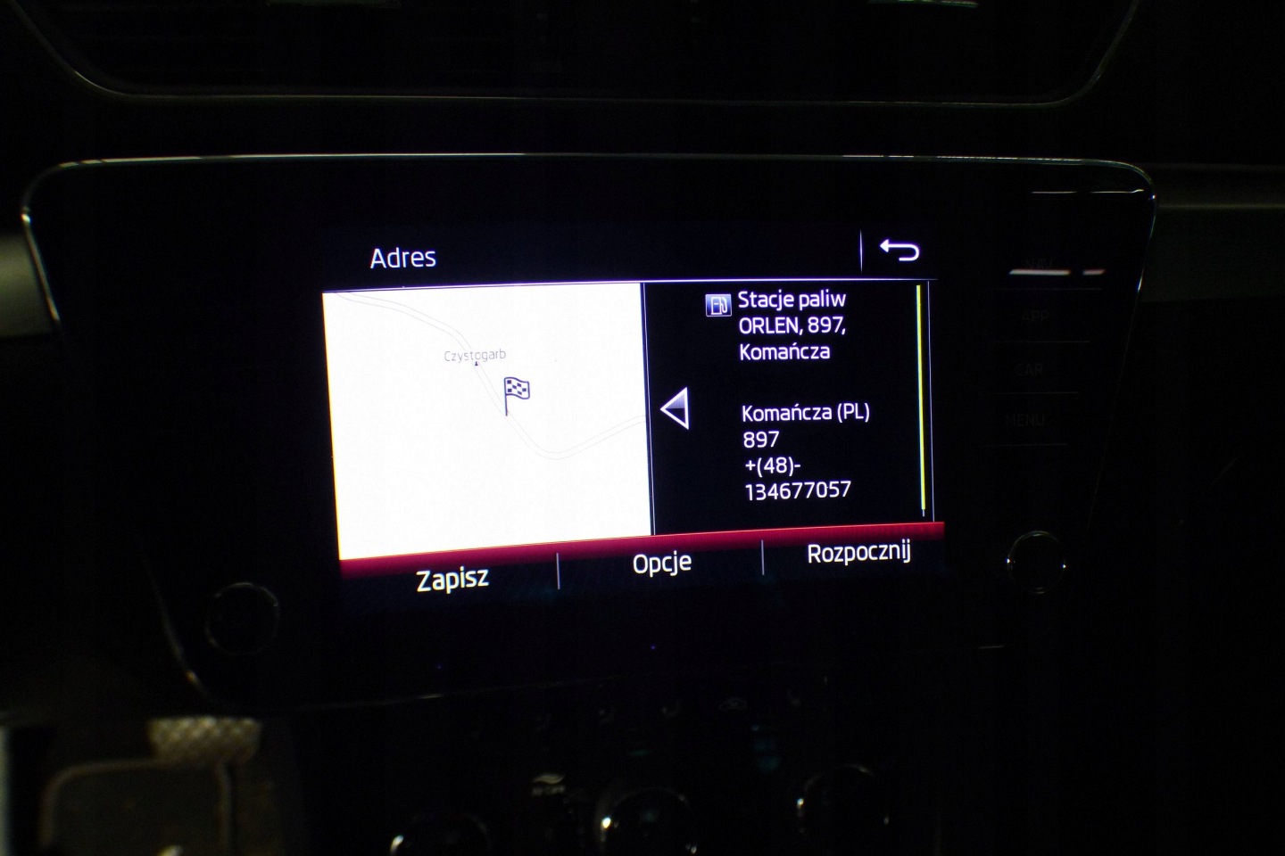 Skoda Superb III radio Display navi 3V0919605D st.BDB