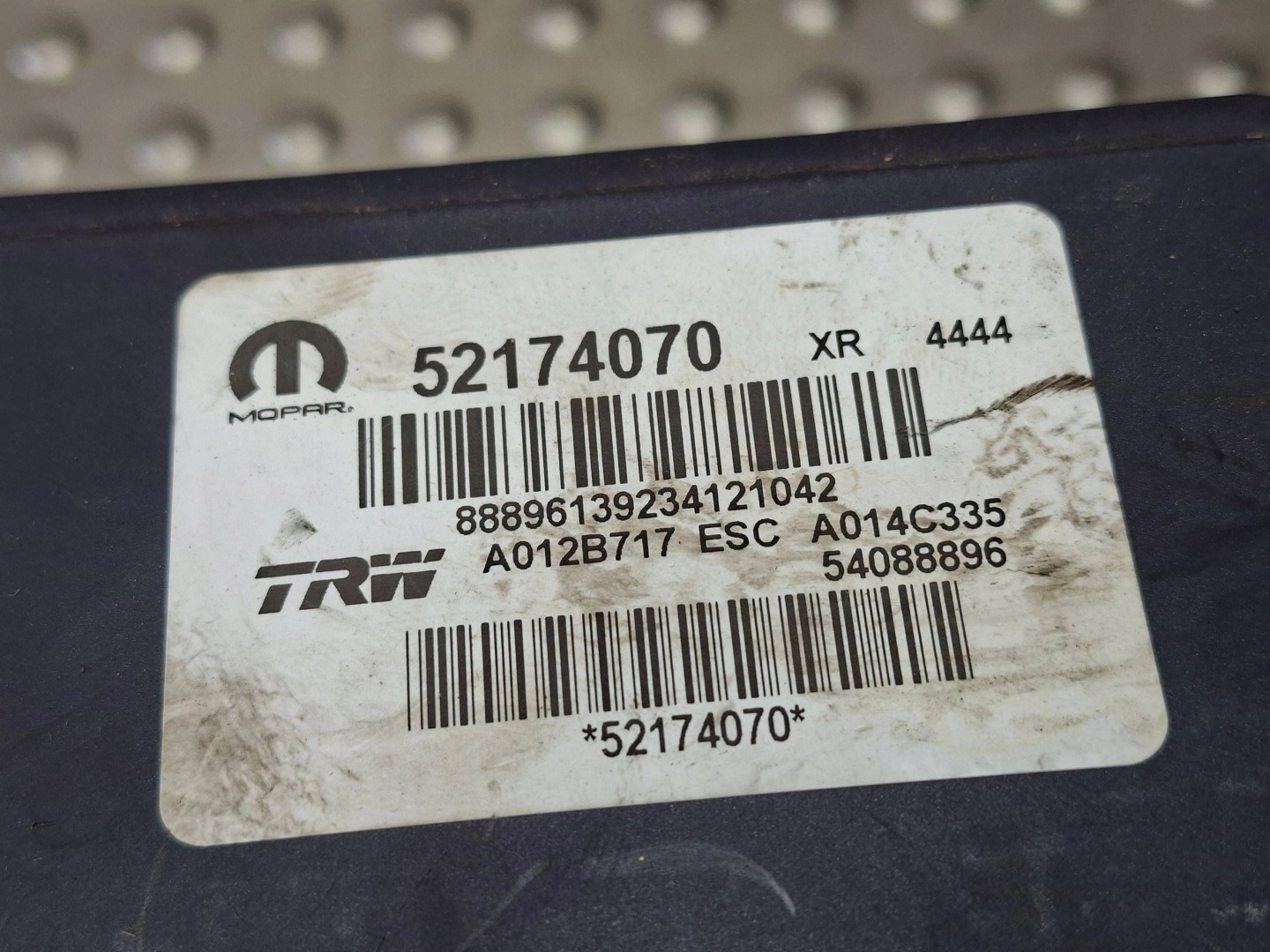 pump control unit ABS JEEP RENEGADE 14- 52174070 54088896