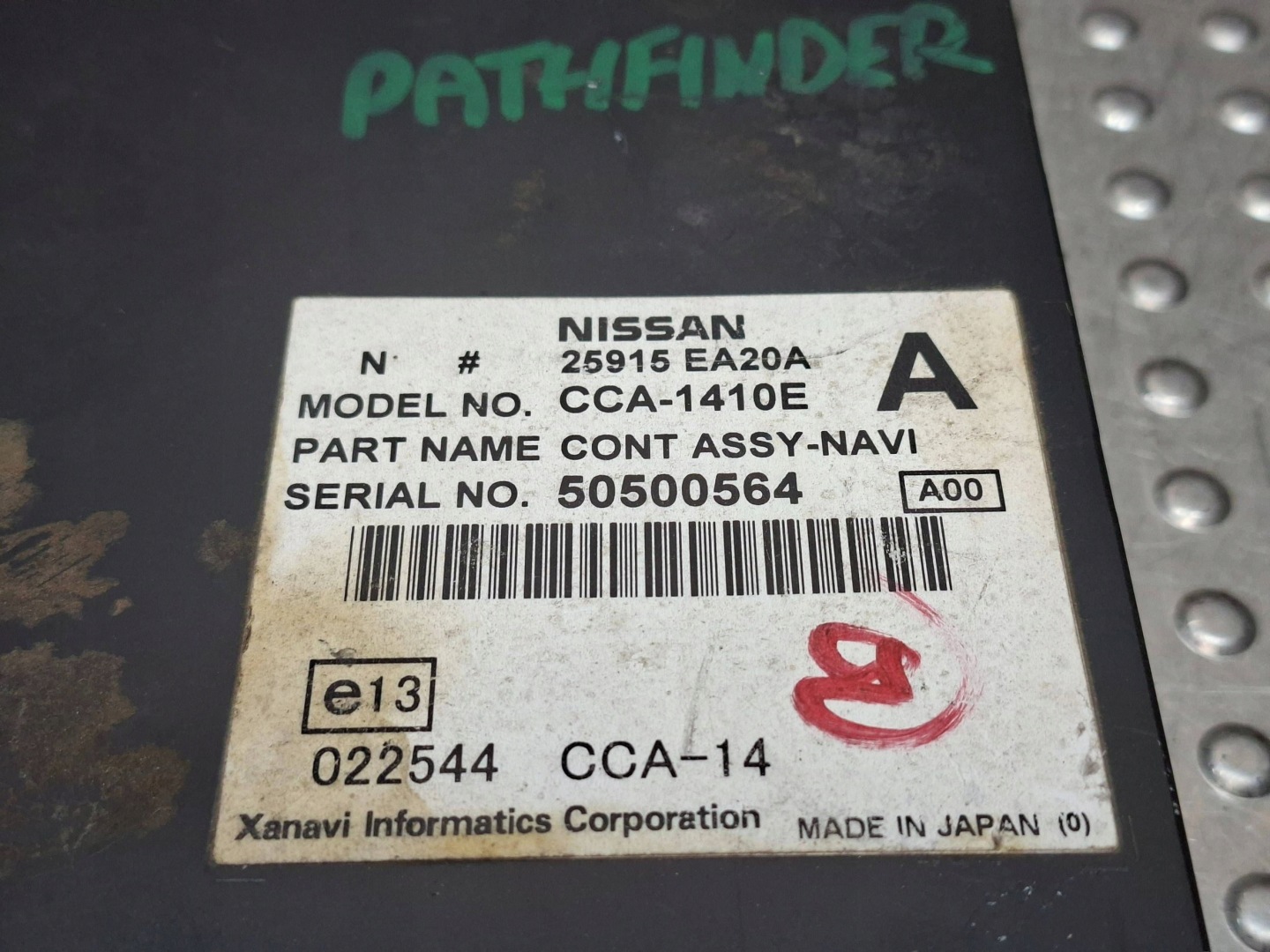 module player DVD navigation devices NISSAN NAVARA D40 06- 25915EA20A