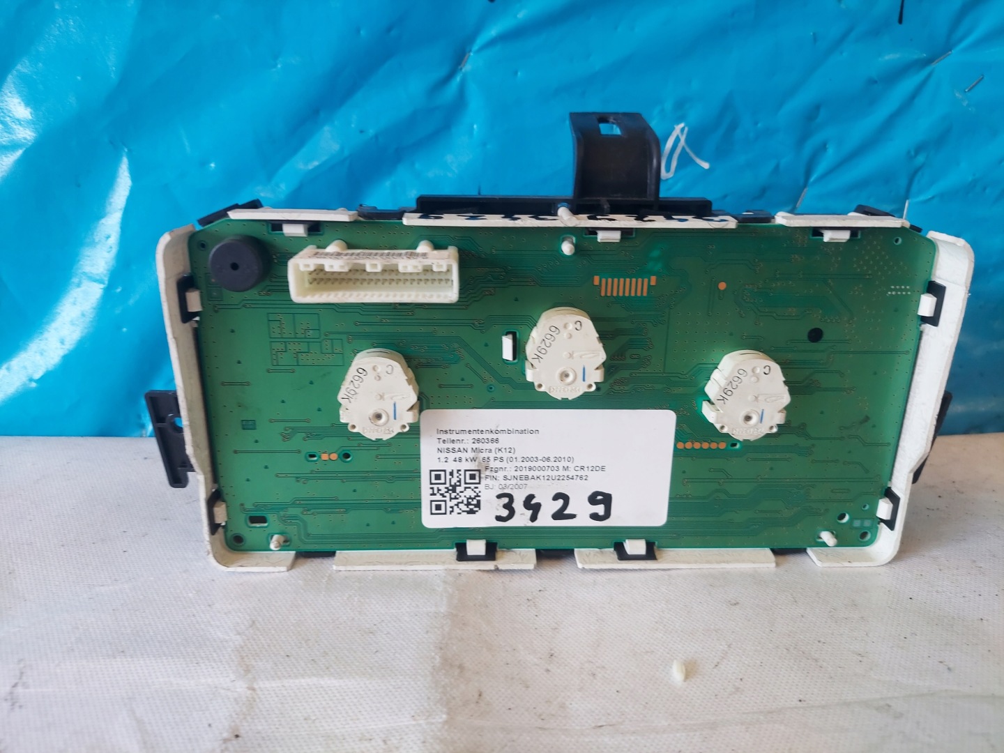 dials clock NISSAN MICRA K12 1.2 B BC63D