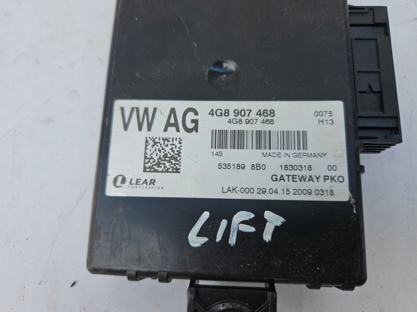 control unit module GATEWAY AUDI A6 C7 A7 C7 4G FL LIFT