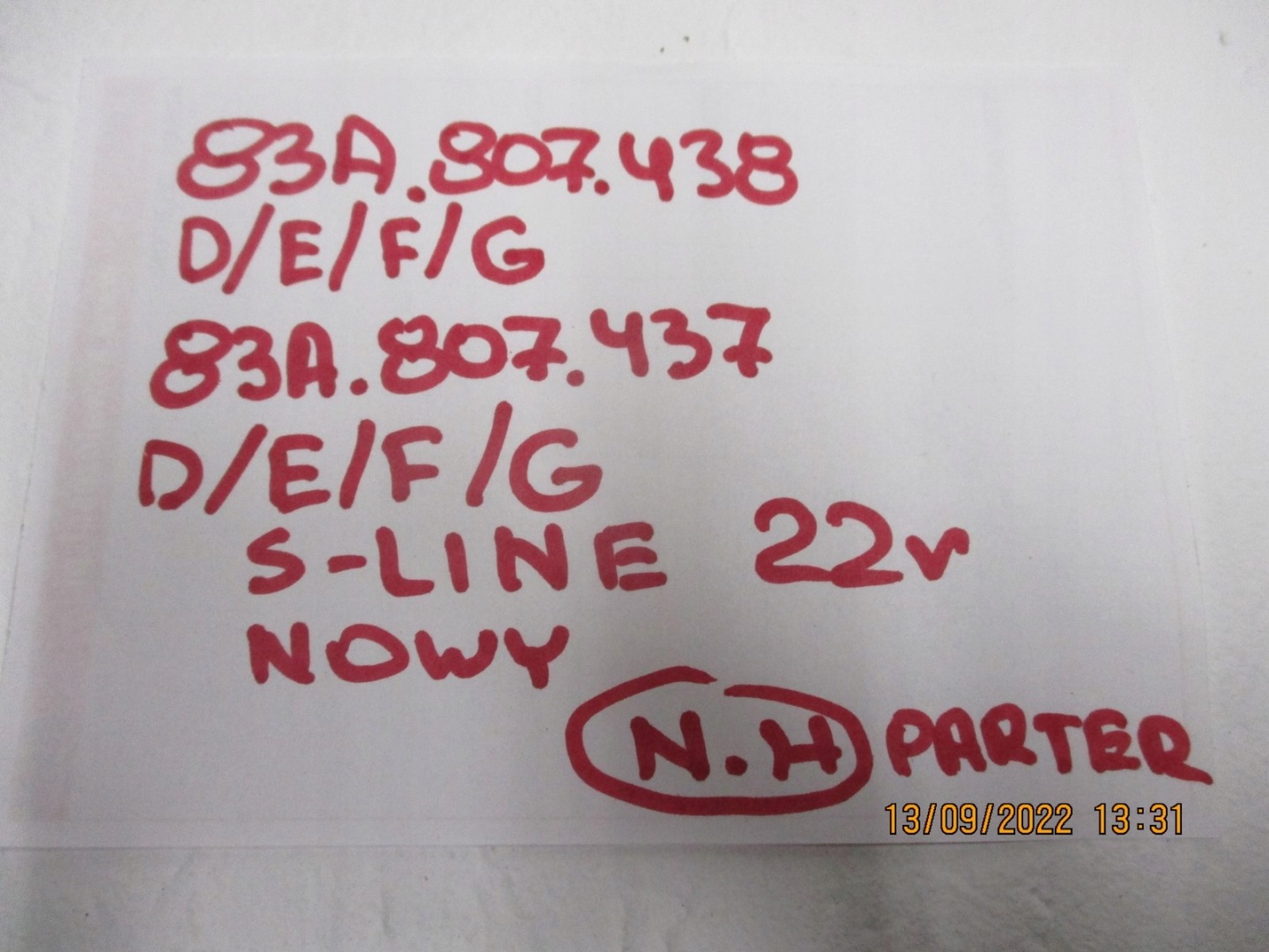 doplněk nárazníku AUDI Q3 83A807438D pravá