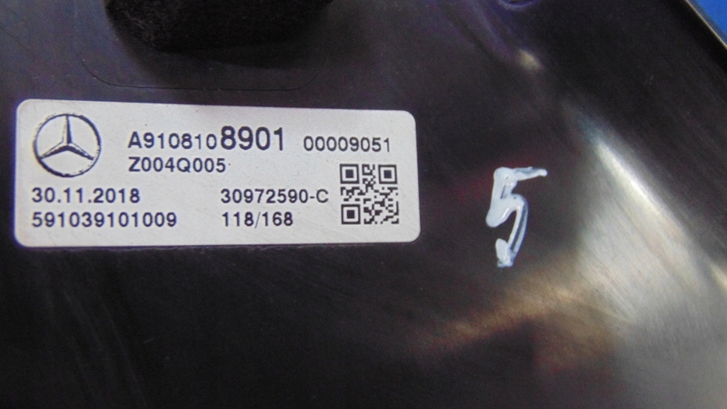 mirror left EUROPA 7 vertical MERCEDES SPRINTER A910 A907 18-25R