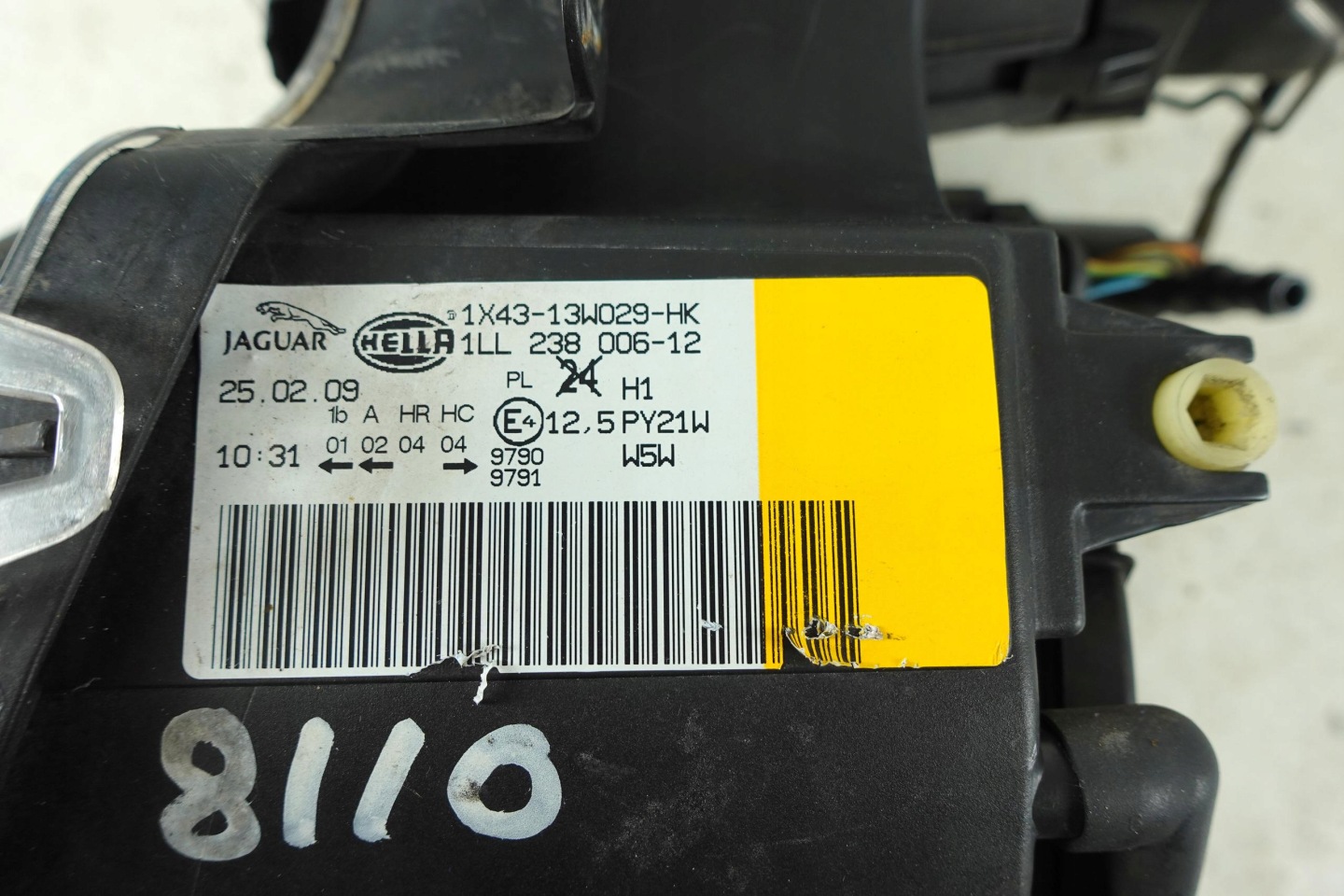 light right front right front JAGUAR X-TYPE ANGLIK UK RHD 1X43-13W029-HK