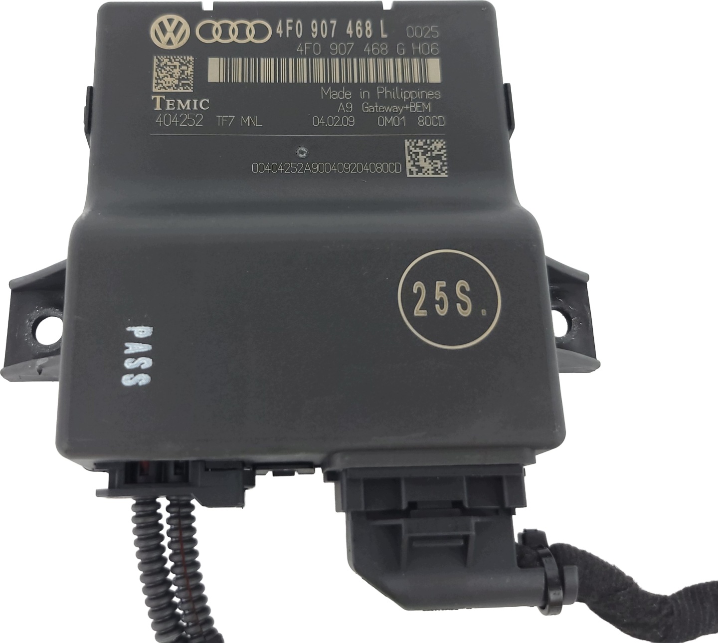 AUDI A6 C6 LIFT module control unit GATEWAY 4F0907468L