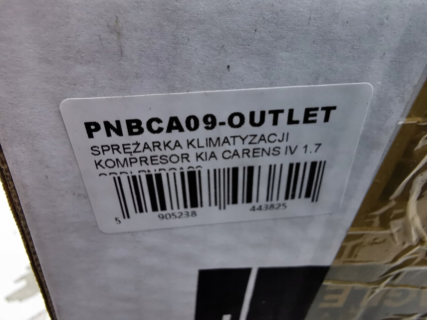 compressor of the air conditioning compressor; KIA CARENS IV 1.7 CRDI PNBCA09