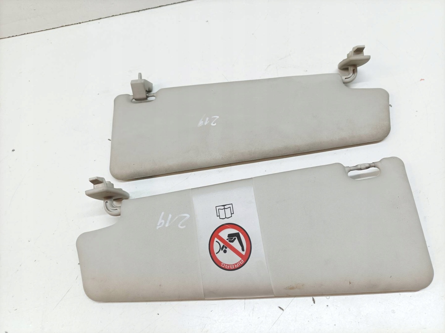 visors PRZECIWSLONECZNE left right KOMPLET Fiat Idea and (2003-2012)
