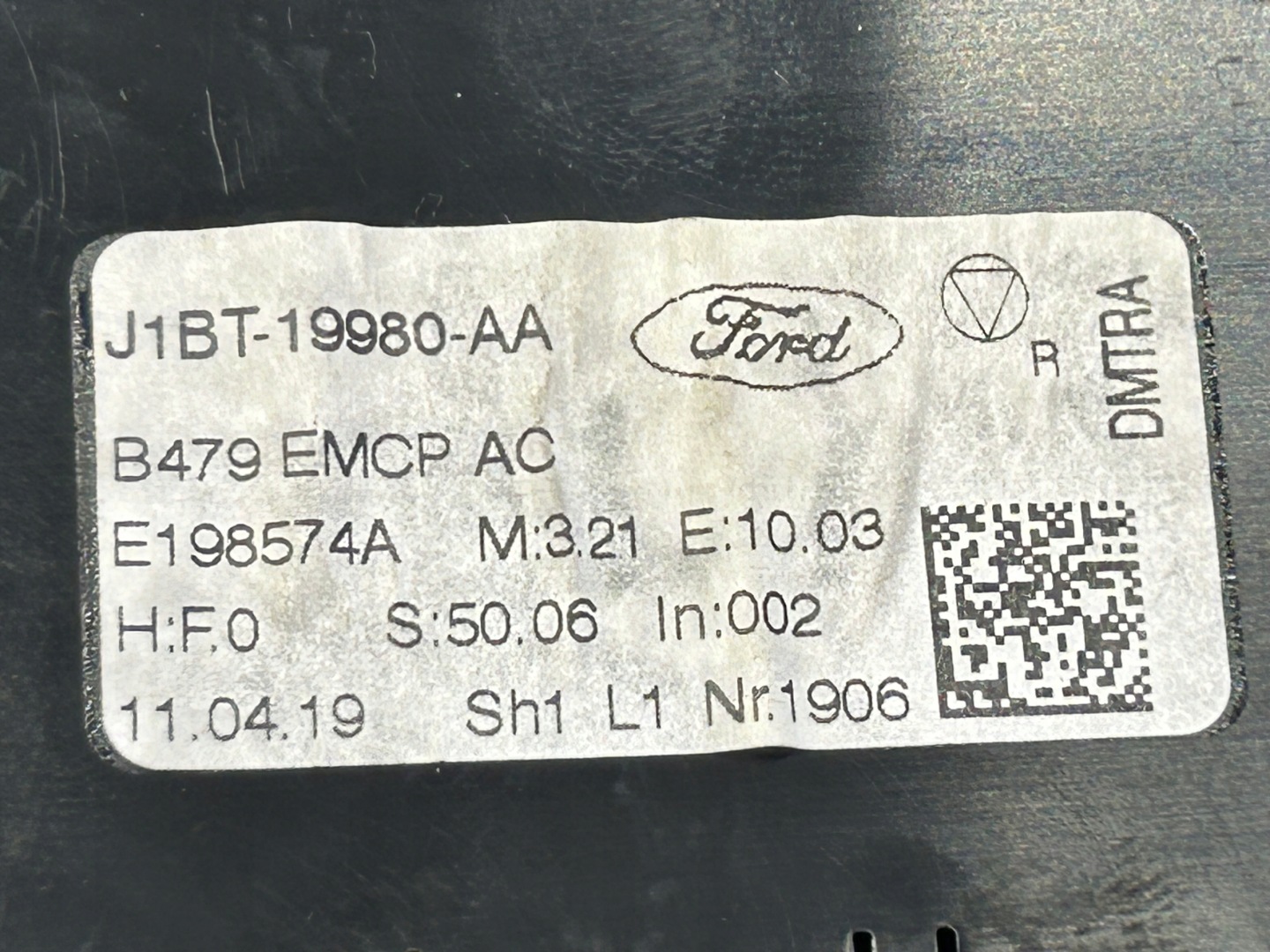 FORD FIESTA MK8 Unite commande clima J1BT-19980-AA