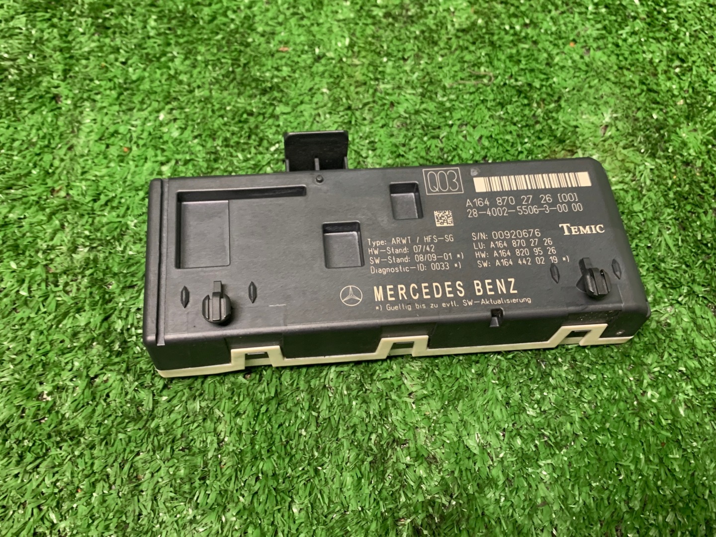 control unit module bonnet MERCEDES ML W164 GL X164 W251 1648702726