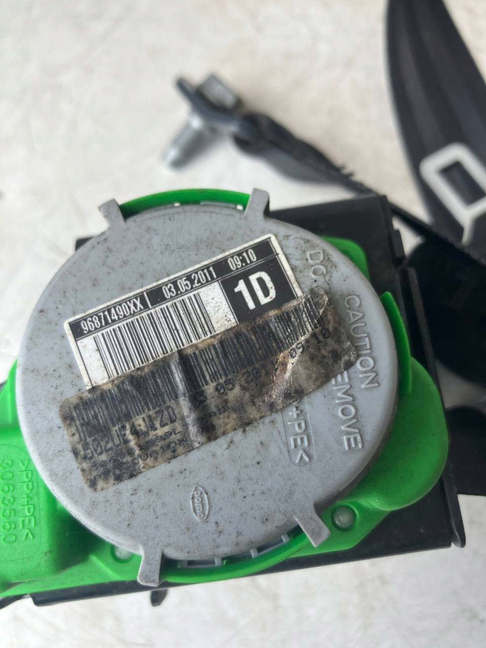 tension belt safety right front CITROEN C4 II B7 96871490XX