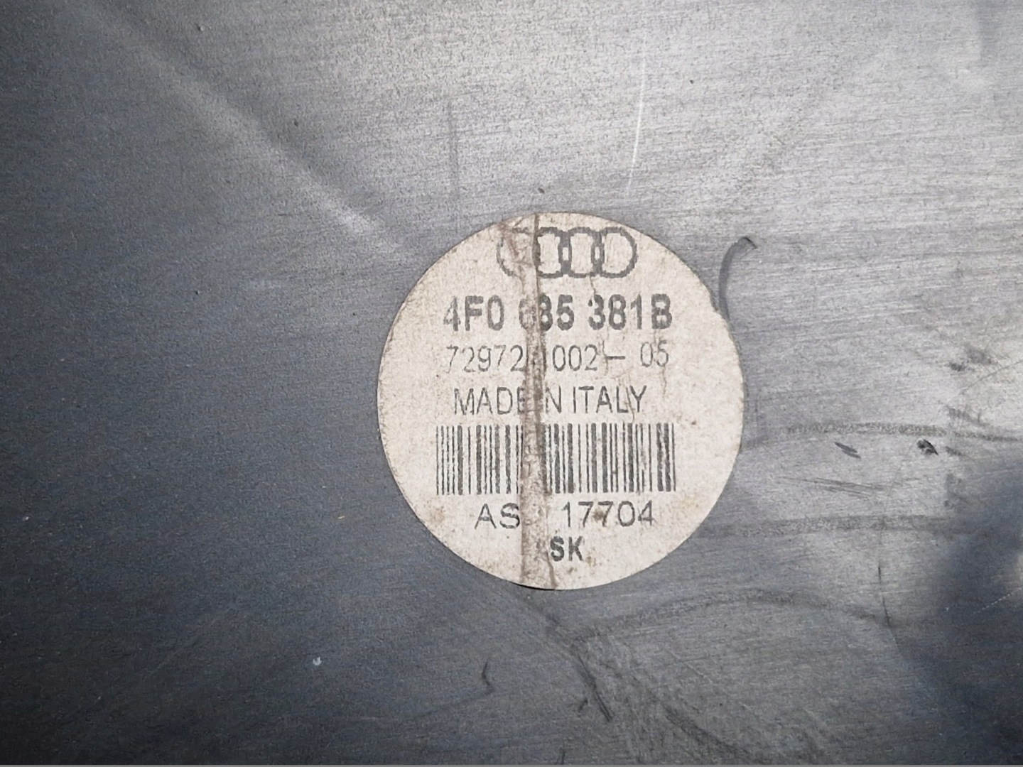 AUDI A6 C6 A6C6 obal repráku levý předek 4F0685381B