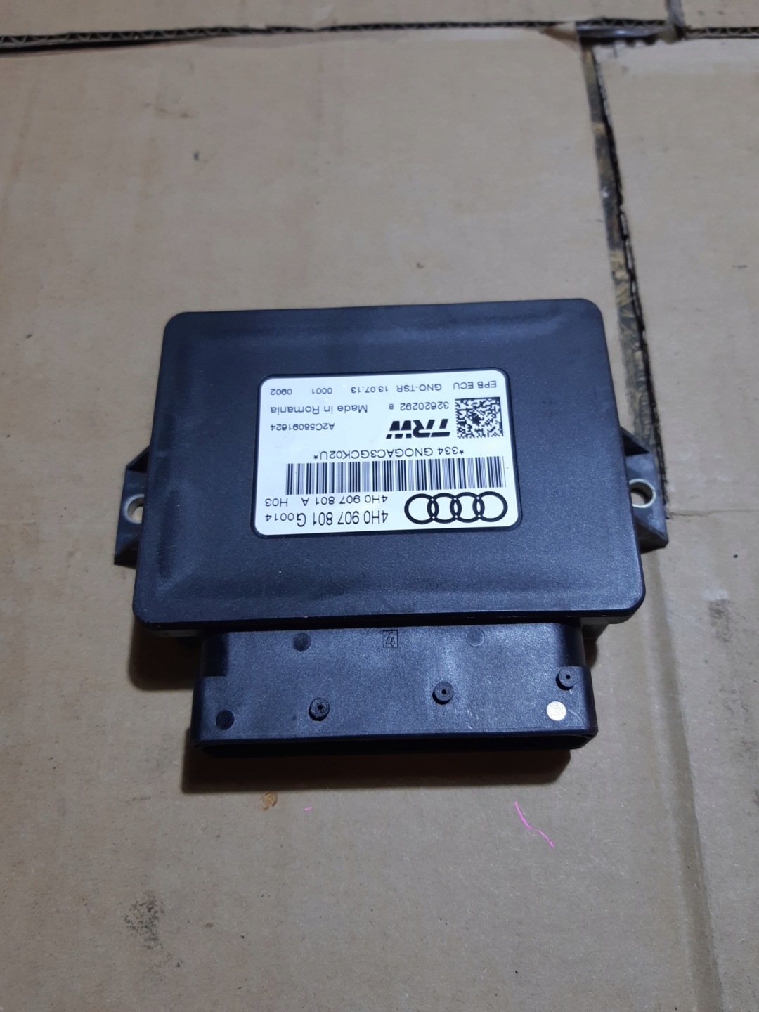AUDI A7 4G modul Bedienteil elektrische Parkbremse 4H0907801G