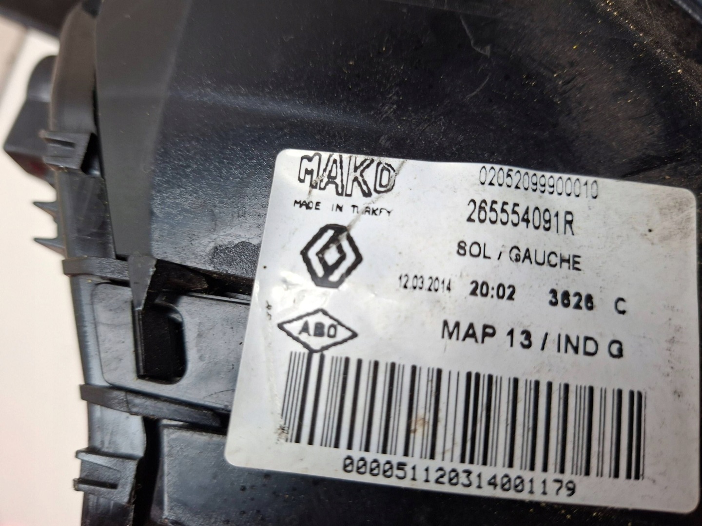 light rear left 265554091R RENAULT CLIO IV HB 2012-2016