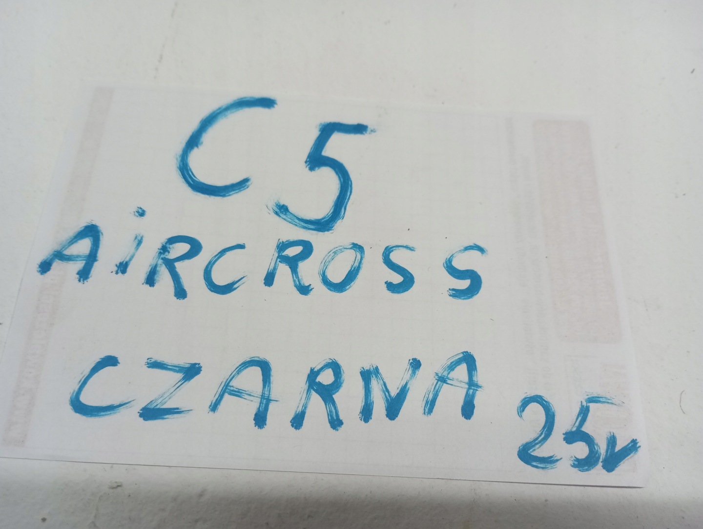 dashboard Citroen C5 AIRCROSS LIFT 25R