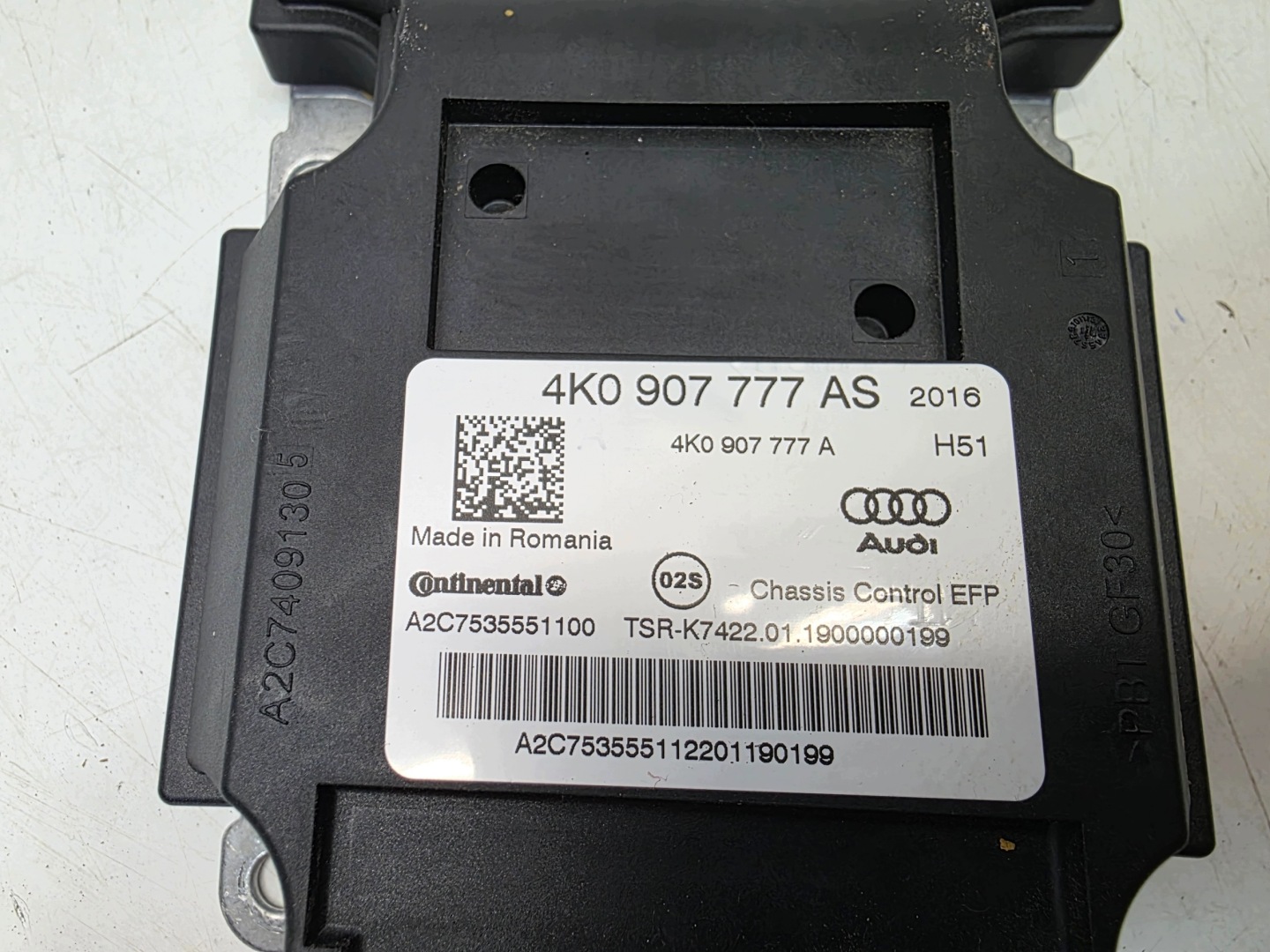 Bedienteil modul Achsträgers PNEUMATYCZNEGO AUDI A6 C8 A7 4K0907777AS