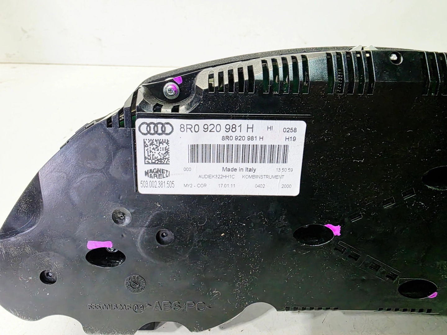 dials dials display AUDI Q5 8R 8R0920981H