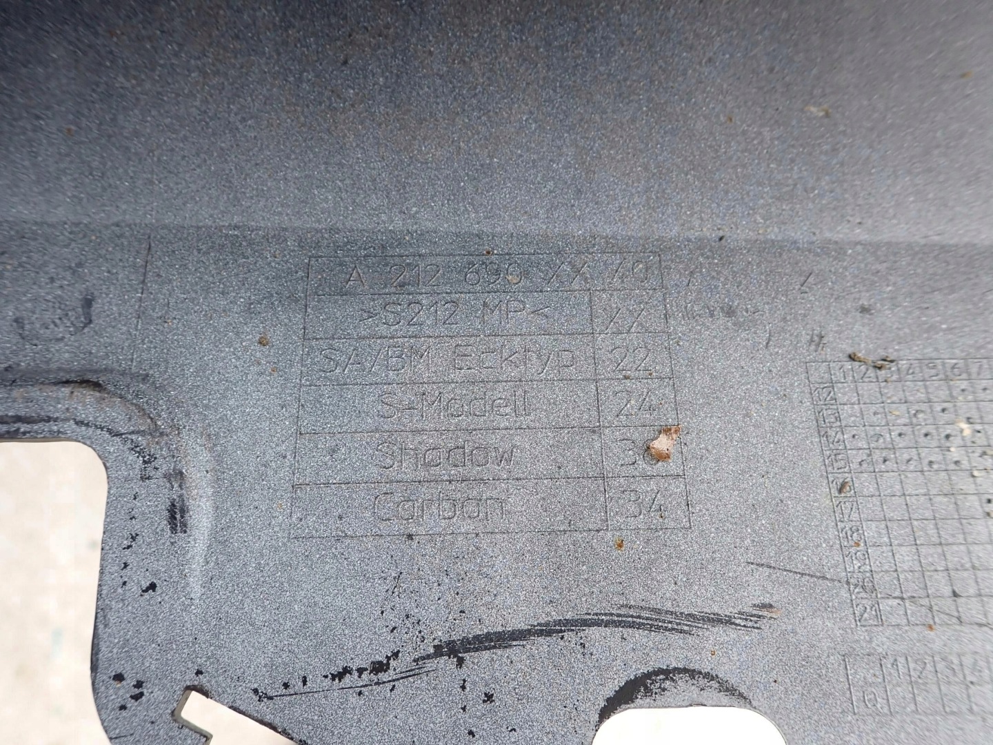 MERCEDES E-KLASA W212 AMG LIFT 13- moulding threshold right