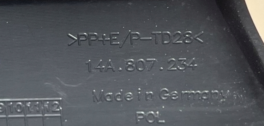 VW ID.7 14A 2023 - support holder of a bumper right front 14A807234