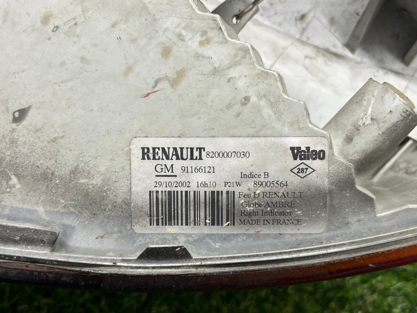 light right front RENAULT TRAFIC 2 8200007030