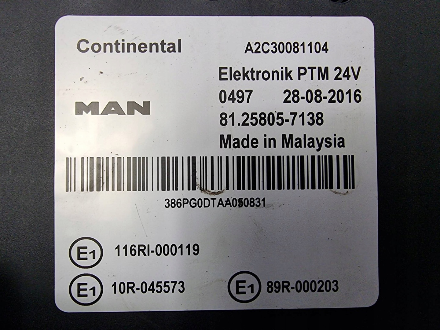 modulo 81.25805-7138 MAN TGX 18.440