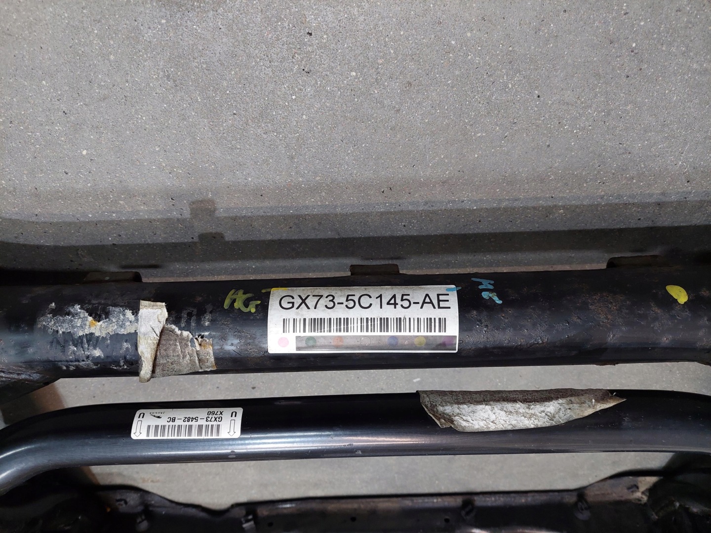 axle beam front sider front GX73-5C145-AE JAGUAR XE X760 2.0 D AUTOMAT
