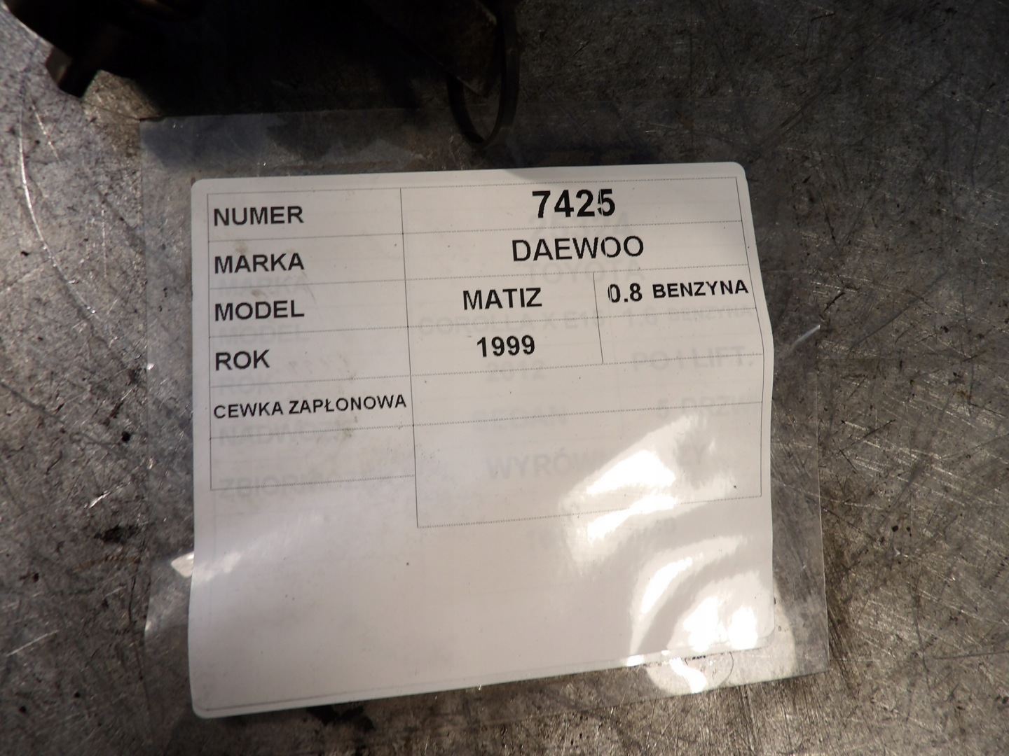 Daewoo Matiz coil ignition 96565196