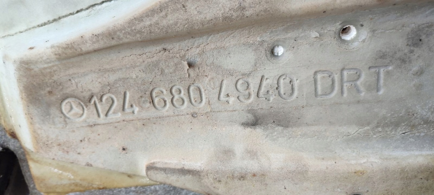 mats floor front front Mercedes W124 2,2