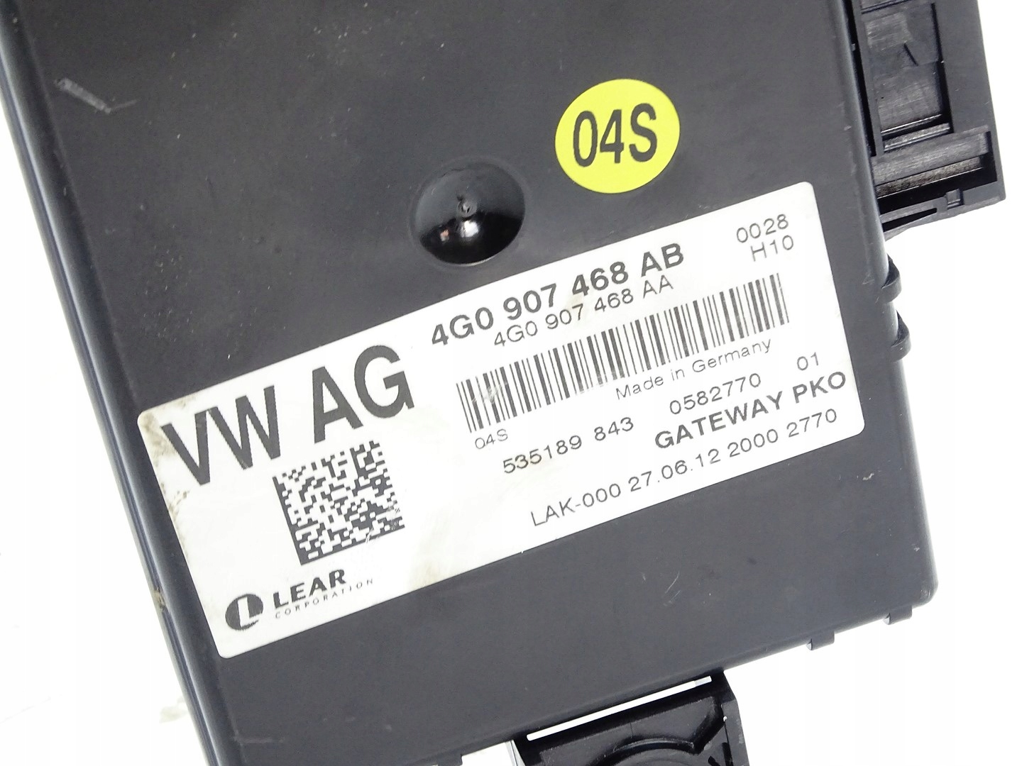 modulo Centralina GATEWAY AUDI A6 S6 C7 4G0907468AB