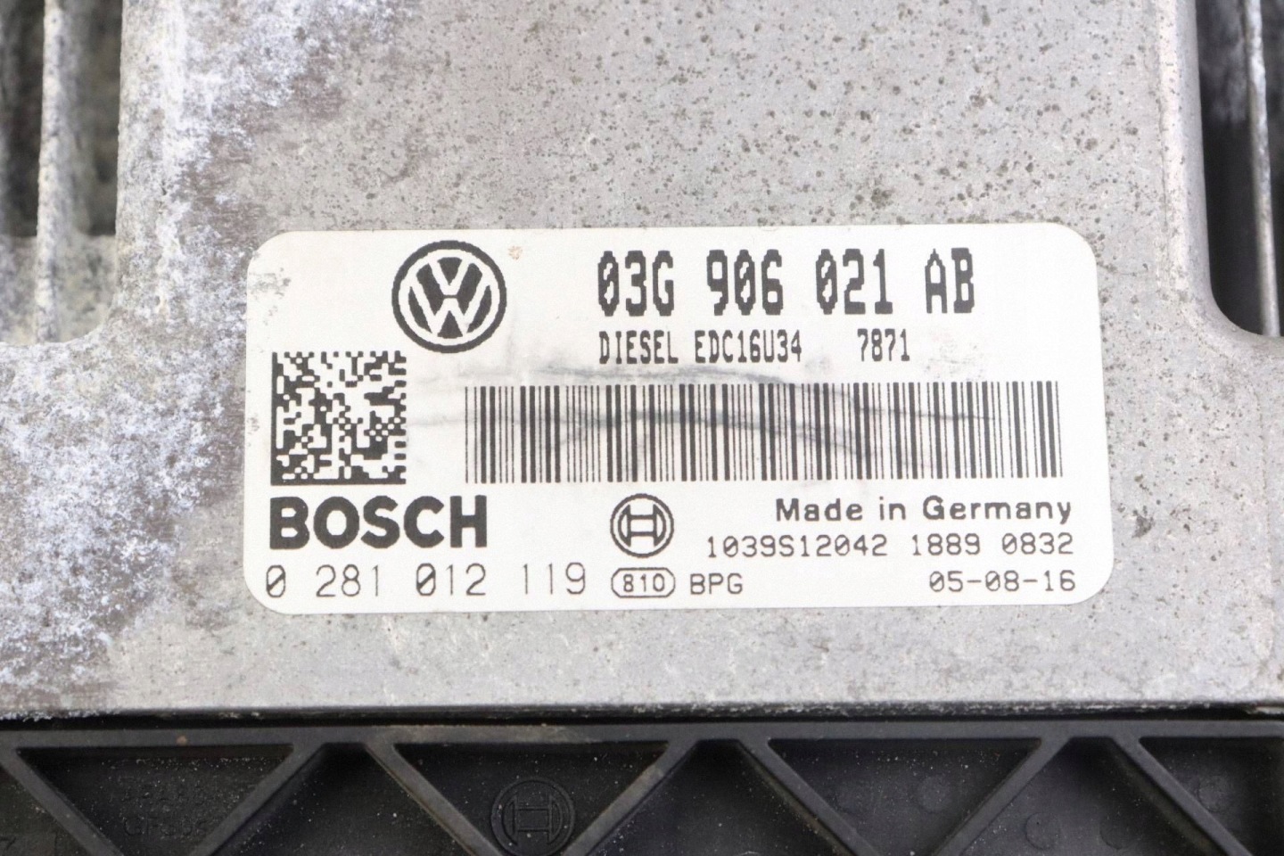 VW PASSAT B6 TOURAN e modulo Centralina Motore 2.0TDI 03G906021AB 0281012119