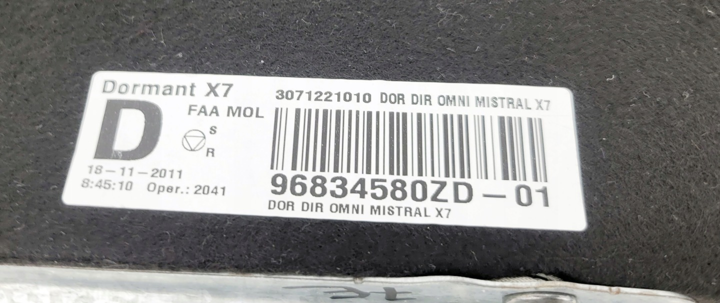 CITROEN C5 III X7 airbag airbag side KANAPY right