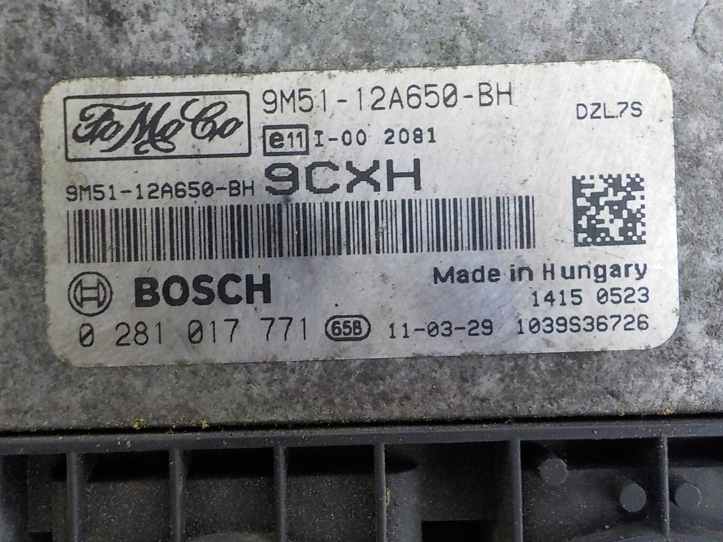 FORD Computer Bedienteil 9M51-12A650-BH 0281017771 9CXH
