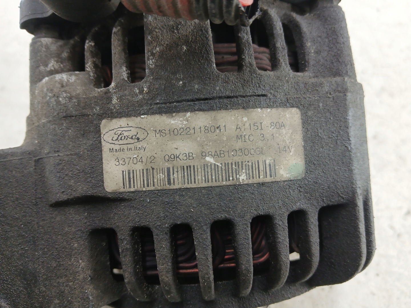FORD FOCUS MK1 1.6 ALTERNATOR 98AB10300GL 80A