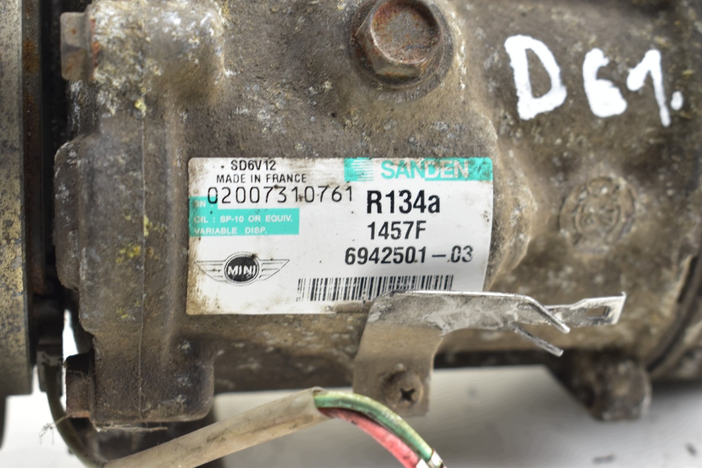 compresseur de climatisation MINI COOPER R56 1.6 16V 6942501