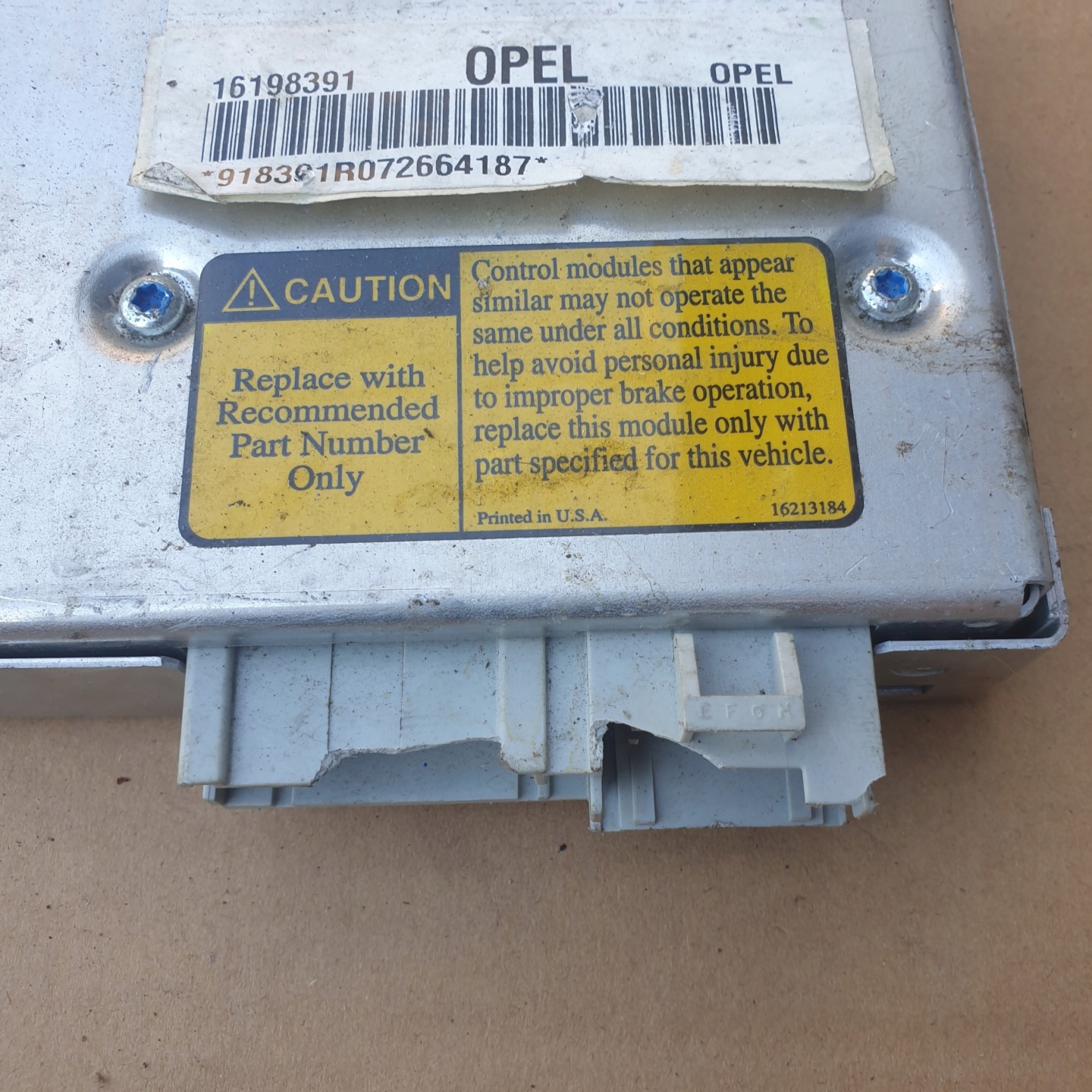 module control unit computer BSI OPEL SINTRA 2.2 BENZ. 16198391 OE EU