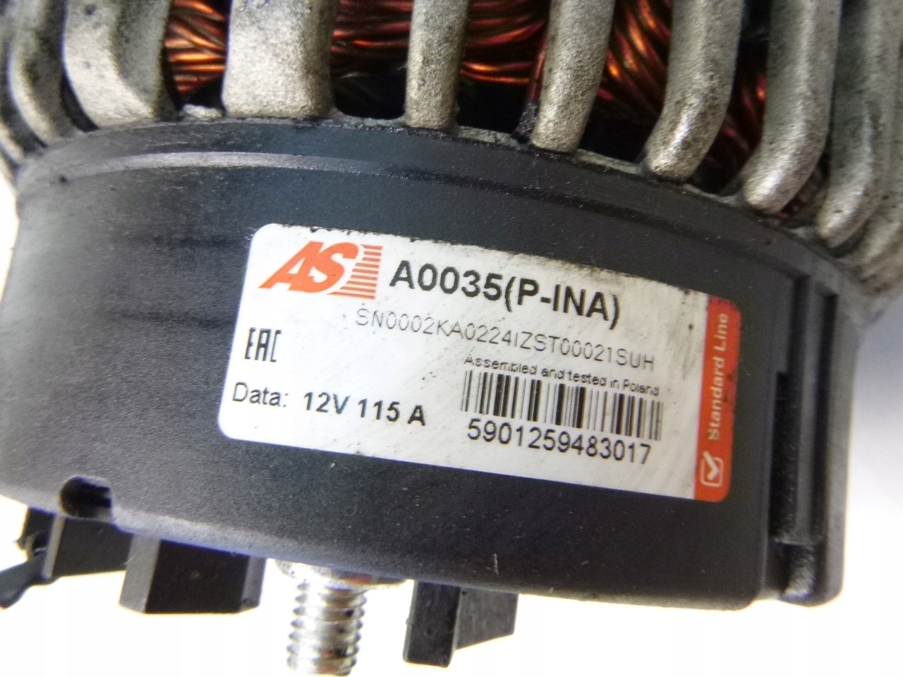 alternator Mercedes W903 Sprinter 2.2Cdi 115A