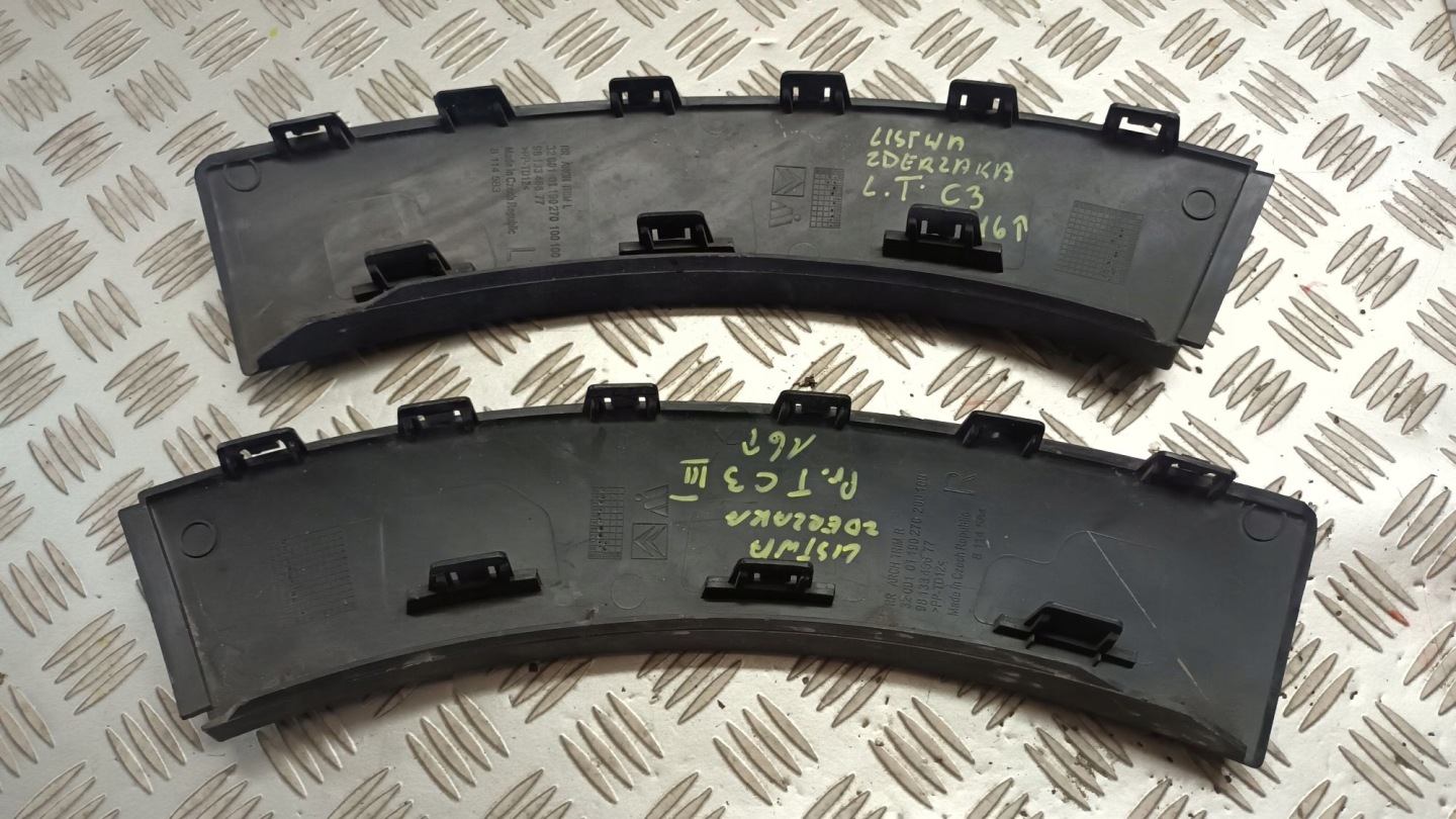 moulding for bumper rear right or left CITROEN C3 III 2016R->