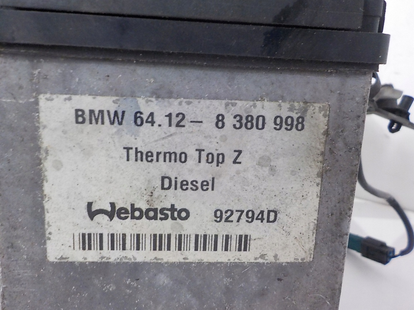 BMW X5 E53 Webasto WEBASTO 8380998 92794D