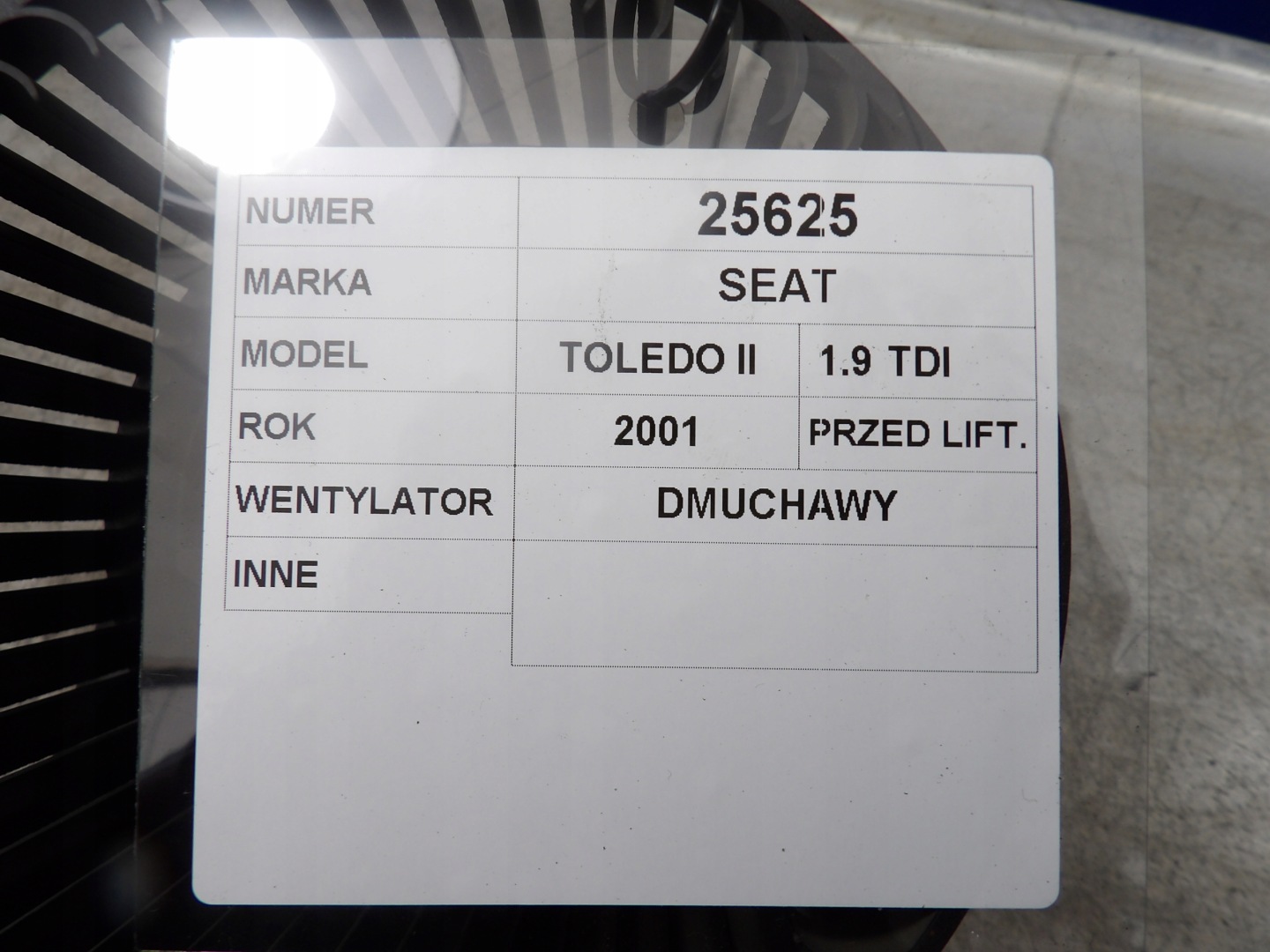 Seat Toledo II ventilátor topení 1J1819021B