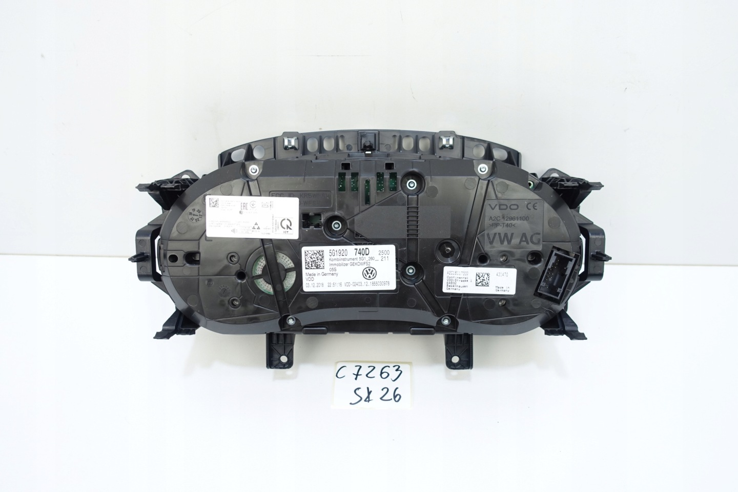 dials dials VW GOLF VII 7 5G 24418KM 5G1920740D