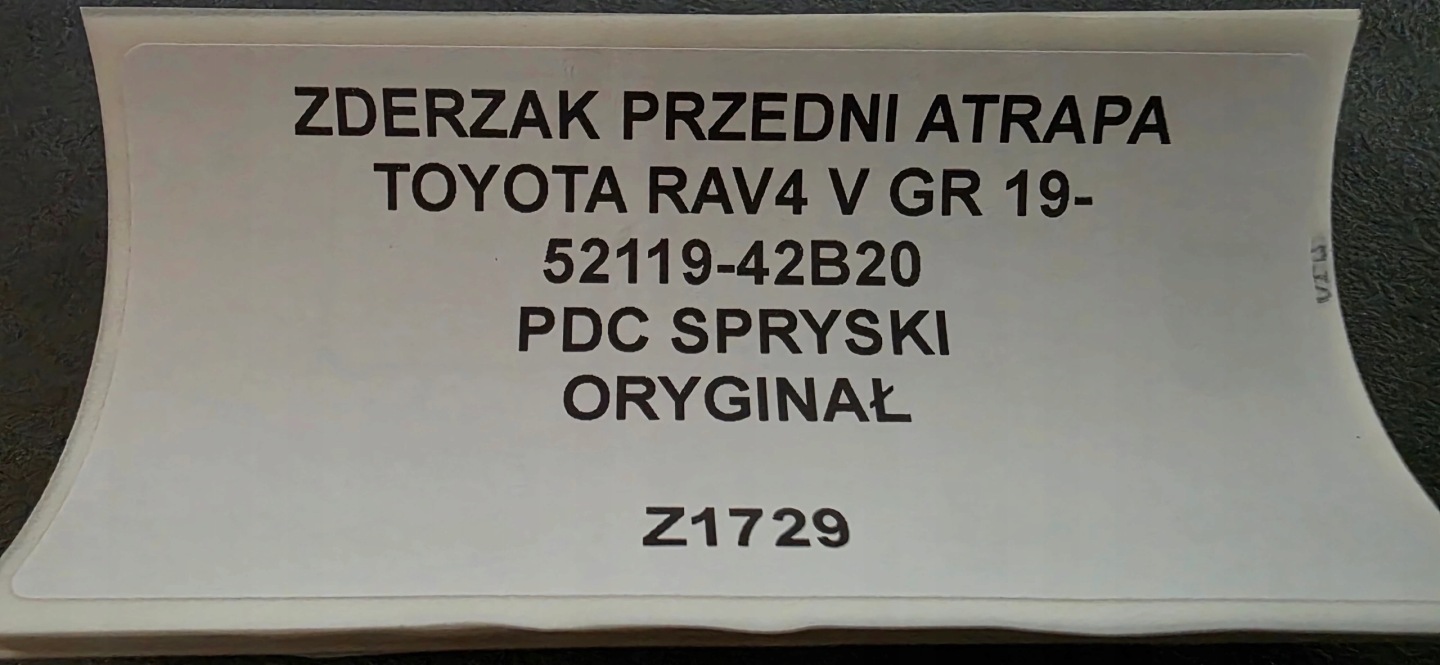front bumper grille TOYOTA RAV4 V GR 19- original 52119-42B20