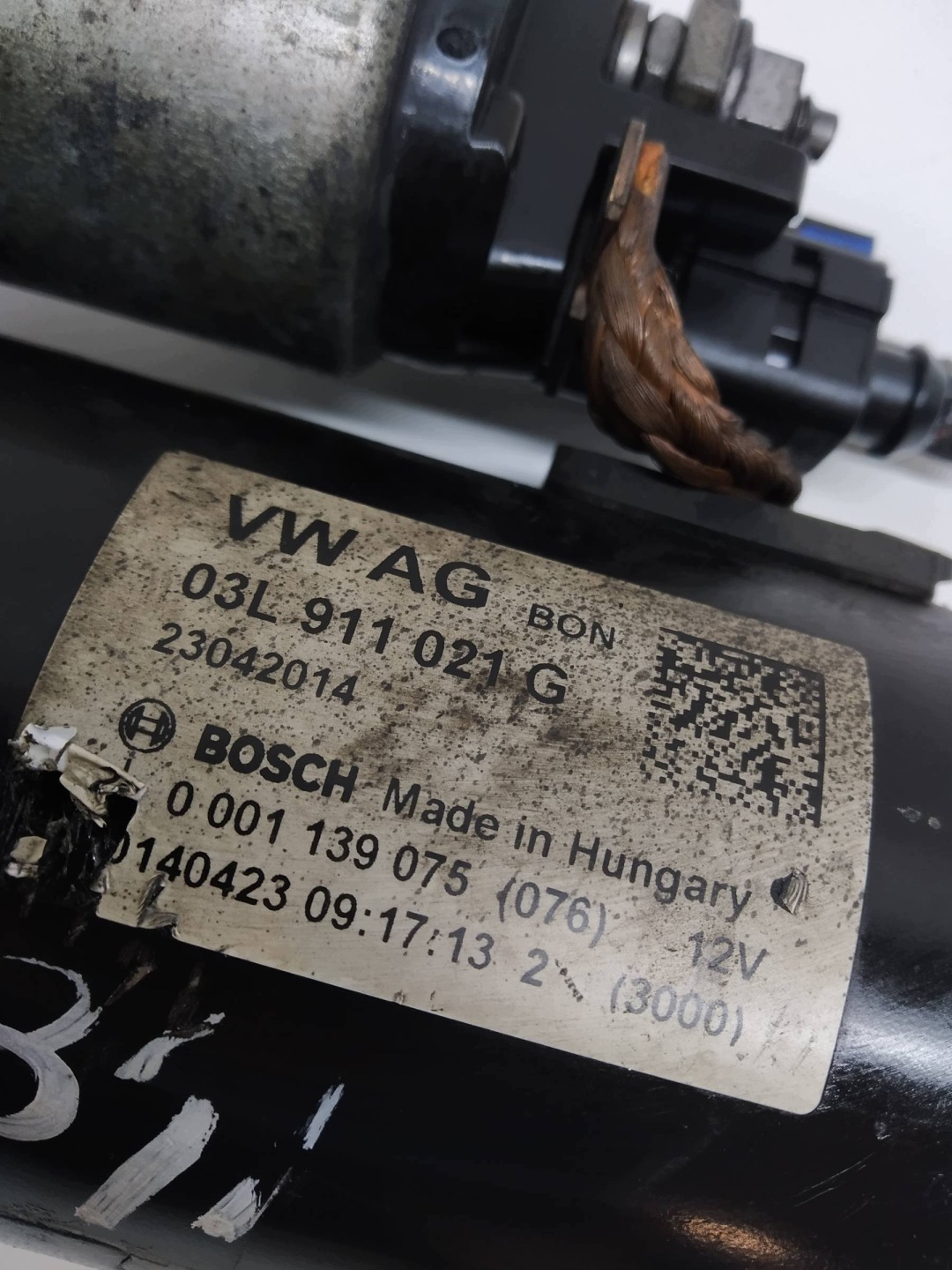starter 03L911021G 2.0 TDI Audi A4 IV (2008-2015) B8